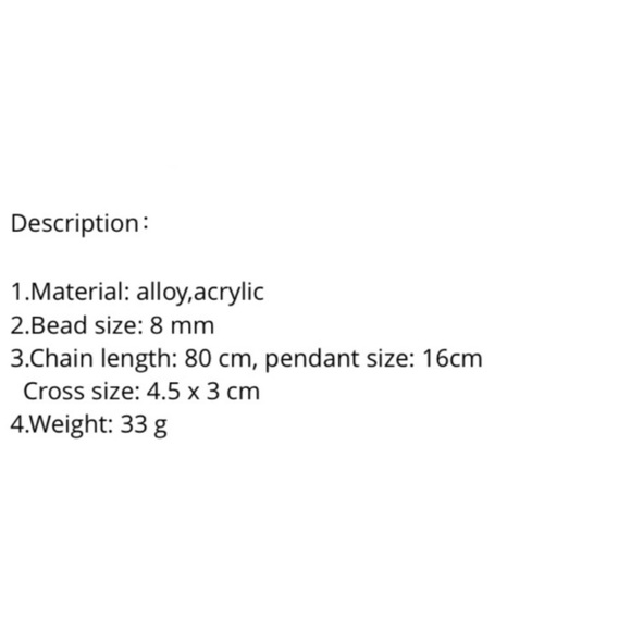 Blue marble affect acrylic resin beaded rosary - Picture 13 of 13